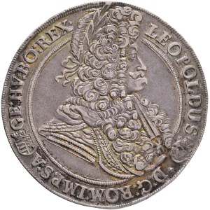 LEOPOLD I. 1657-1705 1 Thaler 1697 KB Kremnica KM#214.8, ÉH#1021 Ag. 28,3g, 45mm,KM#214.8, ÉH#1021
