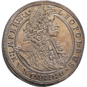LEOPOLD I. 1657-1705 1 Thaler 1704 GE Gregor Egerer, Prague , Silver Ag. 28,56g 43mm KM#624, Dav EC III#1007