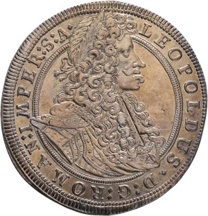 LEOPOLD I. 1657-1705 1 Thaler 1704 GE Gregor Egerer, Prague , Silver Ag. 28,56g 43mm KM#624, Dav EC III#1007