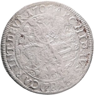 JOSEPH I. 1705-1711 3 Kreuzers 1707 IP St.Veit , mintmaster Jan Preiss, Silver Ag. 1,56g 22mm, KM#1489 R!