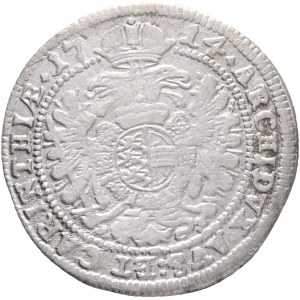 CHARLES VI. 1711-1740 3 Kreuzers 1714 St.Veit, Silver Ag. 1,16g 20mm , KM#1541 R!!!