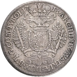 CHARLES VI. 1711-1740 1 Thaler 1713, Hall Ag. 28,67g, 42 mm, KM#1552