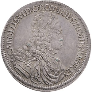 CHARLES VI. 1711-1740 1 Thaler 1714, Hall, Ag.875 28,8g 43mm, KM#1570, Her#333-337