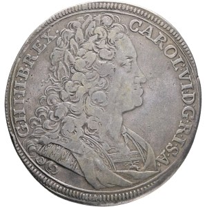 CHARLES VI. 1711-1740 1 Thaler 1723 FS, Prague , author F. Scharff, Silver Ag. 28,14g 43 mm, KM#700, R!
