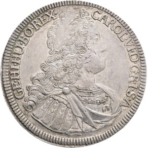 CHARLES VI. 1711-1740, 1 Thaler 1727 Hall, Ag. 28,79g 43mm , KM# 1617, Dav Aus# 1054