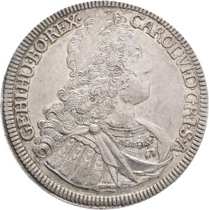 CHARLES VI. 1711-1740, 1 Thaler 1727 Hall, Ag. 28,79g 43mm , KM# 1617, Dav Aus# 1054