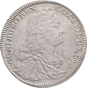 CHARLES VI. 1711-1740 1 Thaler 1733 Hall Ag. 28,49g, 42 mm, KM#1617, DavAus#1054
