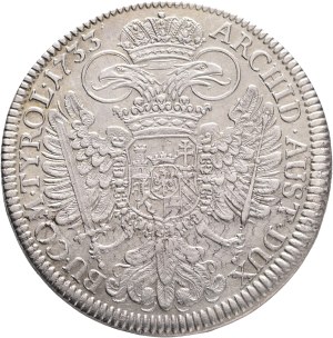 CHARLES VI. 1711-1740 1 Thaler 1733 Hall Ag. 28,49g, 42 mm, KM#1617, DavAus#1054