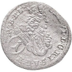 CHARLES III.(VI.) 1711-1740 1 Kreuzer 1717 NB Baia Mare (Romania) Silver Ag. 0,69g ÉH# 1207, H# 1637, KM# 293, RR!!