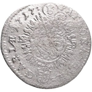 CHARLES III.(VI.) 1711-1740 1 Kreuzer 1717 NB Baia Mare (Romania) Silver Ag. 0,69g ÉH# 1207, H# 1637, KM# 293, RR!!