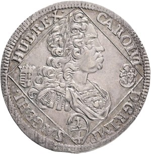 CHARLES III. (VI.) 1711-1740 1/4 Thaler 1739, N.B.,Nagybanya, Silver Ag. 7,27g 34/1,3mm, KM#305, ÉH#1195