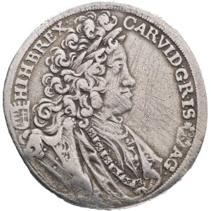CHARLES III. (VI.) 1711-1740 1/2 Thaler 1717, K.B. Kremnica, Ag. 13,66g, 34mm, ÉH#1186,KM#287 R!