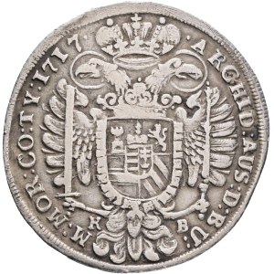CHARLES III. (VI.) 1711-1740 1/2 Thaler 1717, K.B. Kremnica, Ag. 13,66g, 34mm, ÉH#1186,KM#287 R!