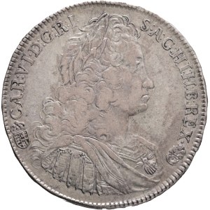 CHARLES III. (VI.) 1711-1740 1/2 Thaler 1737 K.B. Kremnica ,ÉH#1188, KM#313 Silver Ag. 14,35g 35 mm