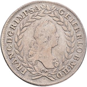 FRANCIS I. of LORRAINE 1745-1765, 20 Kreuzers 1755 PR Prague , Silver Ag.583 4,95g 27mm, KM# 2028, Schön DM# 141