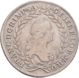 FRANCIS I. of LORRAINE 1745-1765, 20 Kreuzers 1755 PR Prague , Silver Ag.583 4,95g 27mm, KM# 2028, Schön DM# 141