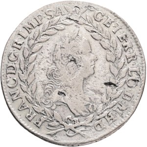 FRANCIS I. of LORRAINE 1745-1765, 20 Kreuzers 1758 PR Prague , Silver Ag.583 6,58g 27mm, KM# 2028, Schön DM#141, planchet defect