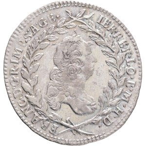 FRANCIS I. of LORRAINE 1745-1765, 20 Kreuzers 1761 NB Baia Mare , Silver Ag.583 6,54g 27mm, KM#2028, Schön DM#141, just.