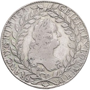 FRANCIS I. of LORRAINE 1745-1765, 20 Kreuzers 1765 BA, EVM-D, Posthumous coinage 1766 Kremnica, mintmaster I.K.E.von Münzburg andd P.J.von Damiani , Silver Ag.583 6,55g 27,7mm, KM# 2030, ÉH#1290.b