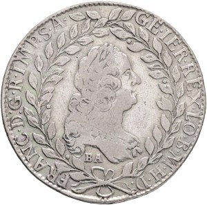 FRANCIS I. of LORRAINE 1745-1765, 20 Kreuzers 1765 BA, EVM-D, Posthumous coinage 1766 Kremnica, mintmaster I.K.E.von Münzburg andd P.J.von Damiani , Silver Ag.583 6,55g 27,7mm, KM# 2030, ÉH#1290.b