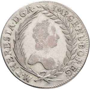 MARIA THERESIA 1740-1780, 20 Kreuzers 1763 KB Kremnica, Silver Ag.583 6,54g 28,2mm ÉH#1240, KM#366