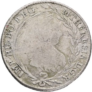 MARIA THERESIA 1740-1780, 20 Kreuzers 1779*x HG coinage for Transylvania, Alba Lulia, Silver Ag.583 6,53g 27,3mm , Huszár E#996, KM#648