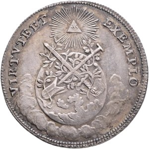 JOSEPH II. 1765-1790 Silver Token 1764, coronation by Roman emperor, Frankfurt, KM#Pn52, Silver Ag. 4,11g 24mm patina