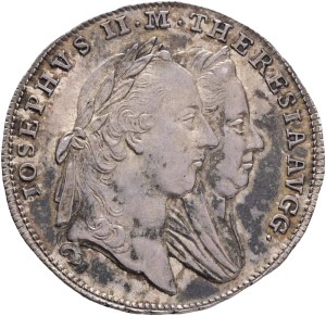 JOSEPH II. 1765-1790 Silver Token 1764, tribute in the principality of Halics, Nov#F.2.b Silver Ag.3,99g 25mm, patina