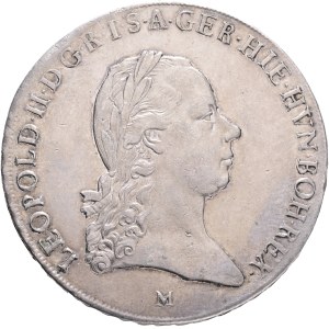 LEOPOLD II. 1790-1792 1 Kronenthaler 1792 M Milan, Dav#1389, J#95 Ag.873 29,45g 40mm just.