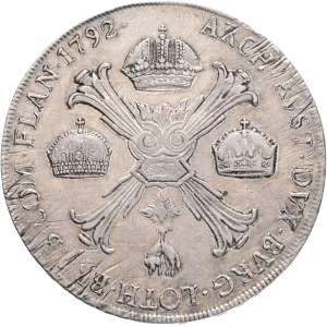 LEOPOLD II. 1790-1792 1 Kronenthaler 1792 M Milan, Dav#1389, J#95 Ag.873 29,45g 40mm just.