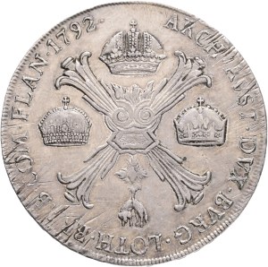 LEOPOLD II. 1790-1792 1 Kronenthaler 1792 M Milan, Dav#1389, J#95 Ag.873 29,45g 40mm just.