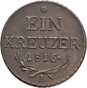 FRANCIS I. of Austria 1792-1835 1 Kreuzer 1816 A Vienna , KM#2113 Cooper 8,69g 26,6/2mm