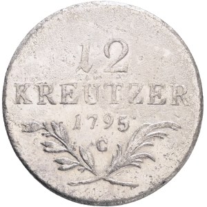 FRANCIS I. of Austria 1792-1835 12 Kreuzers 1795 C Prague, KM#2137 Billon Ag.250 4,44g 25mm
