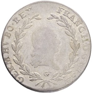 FRANCIS I. of Austria 1792-1835 20 Kreutzer 1796 G, KM#2139 , Ag.583, 6,51g 28/1,4mm Baia Mare - Romania