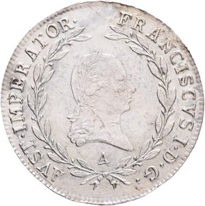 FRANCIS I. of Austria 1792-1835 20 Kreuzers 1810 A Vienna Silver Ag.583 6,48g 28mm, KM#2141, Adamo# C30