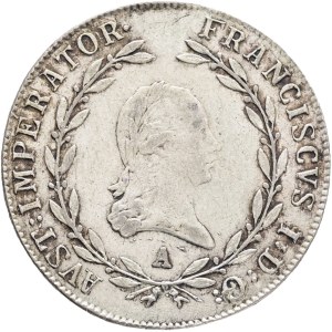 FRANCIS I. of Austria 1792-1835 20 Kreuzers 1811 A, KM#2142 Ag.583 6,68g 28,3mm, Vienna