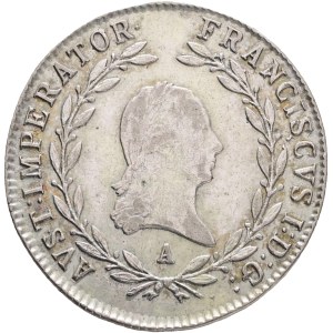 FRANCIS I. of Austria 1792-1835 20 Kreuzers 1815 A, KM#2142 , Ag.583, 6,59g, 28,3mm, Vienna