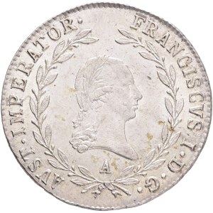 FRANCIS I. of Austria 1792-1835 20 Kreuzers 1820 A Vienna Silver Ag.583 6,64g 28mm, KM#2143, Adamo# C32