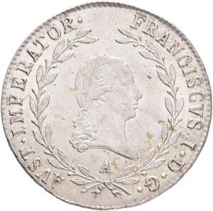 FRANCIS I. of Austria 1792-1835 20 Kreuzers 1820 A Vienna Silver Ag.583 6,64g 28mm, KM#2143, Adamo# C32