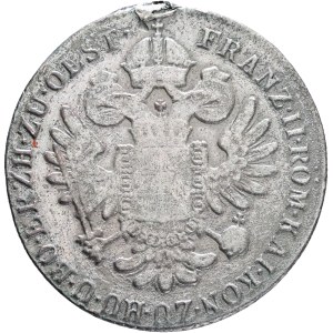 FRANCIS I. of Austria 1792-1835 24 Kreuzers 1800 A Vienna, KM#2148 Billon Ag.250 9,39g 32mm, repair hinge