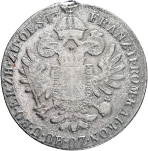 FRANCIS I. of Austria 1792-1835 24 Kreuzers 1800 A Vienna, KM#2148 Billon Ag.250 9,39g 32mm, repair hinge