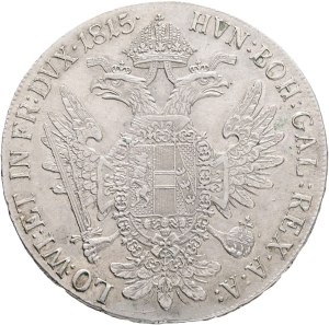 FRANCIS I. of Austria 1792-1835 1 Thaler 1815 A Vienna , Kahnt#337 Ag. 28,00g 40 mm