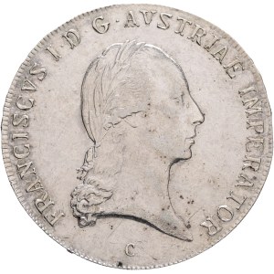 FRANCIS I. of Austria 1792-1835 1 Thaler 1820 C Prague ,KM#2162 Ag.833 28,08g 40 mm