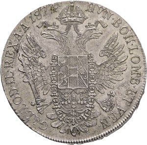 FRANCIS I. of Austria 1792-1835 1 Thaler 1824 C, KM#2163 Ag.833 28,04g 40mm, Prague, just