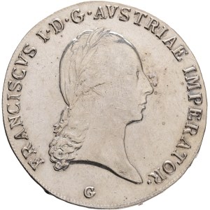 FRANCIS I. of Austria 1792-1835 1 Thaler 1824 G Alba Lulia, Karlsburg (Romania) ,KM#2162 Ag.833 28,06g 40 mm