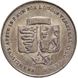 FRANCIS I. of Austria 1792-1835 Silver Token 1815, tribute to the Venice, Früh#IV.2.a. , Ag. 5g 23mm