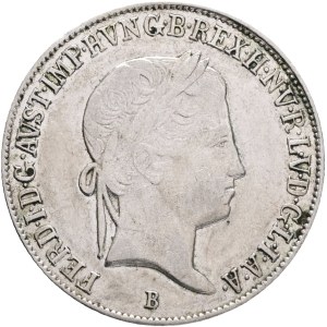 FERDINAND I. 1835-1848 20 Kreuzer 1841 B, KM#422, ÉH#1419 , Ag.583, 6,68g, 26/1,5mm, Kremnica