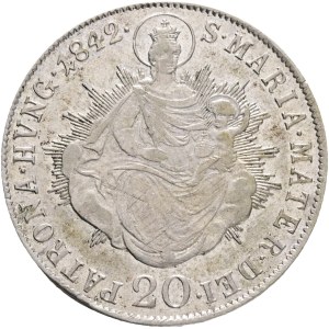FERDINAND I. 1835-1848 20 Kreuzer 1842 B, KM#422, ÉH#1419 , Ag.583, 6,68g, 26/1,5mm, Kremnica, just