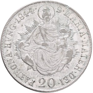 FERDINAND I. 1835-1848 20 Kreuzer 1844 B, KM#422, ÉH#1419 ,Ag.583, 6,68g, 26/1,5mm, Kremnica
