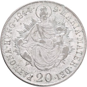 FERDINAND I. 1835-1848 20 Kreuzer 1844 B, KM#422, ÉH#1419 , Ag.583, 6,68g, 26/1,5mm, Kremnica